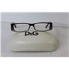 Image 7 : D&G Glasses in Case - Pink Reading Glasses in Case - Rims Eyewear Case - Business Card Holder