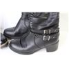 Image 2 : Taxi Leather Boots (size 37) - Nautical Short Leather Boots (looks like a size 38)