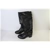 Image 3 : Taxi Leather Boots (size 37) - Nautical Short Leather Boots (looks like a size 38)