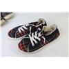 Image 2 : Plaid Shoes (size 8) -Black Runners (size 7) - Tommy Bahama Shoes (size 7 1/2")