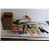 Image 1 : Assorted Painting Supplies - Wood Sticks, Rollers, etc.