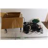 Image 1 : Green Christmas Lights, (10+) Assorted Cables - All Untested