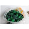 Image 2 : Green Christmas Lights, (10+) Assorted Cables - All Untested