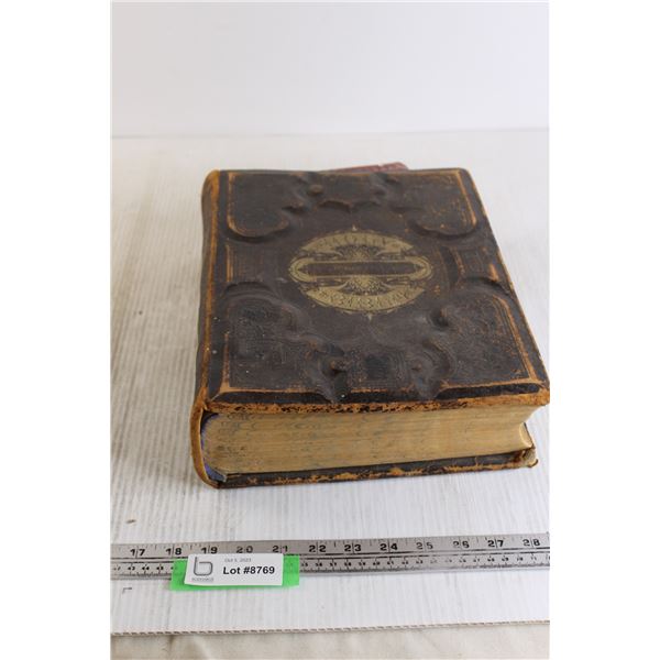 Antique Domestic Bible - Binding Is Undone