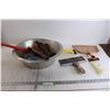 Image 1 : Dustpan, Hammer, Large Bowl, Misc.