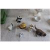 Image 2 : (6) Small Animal Figurines, Urn - Stem is Repaired, Misc.