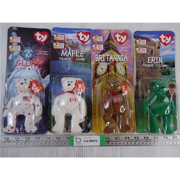 Collection of (4) TY Bears from Ronald McDonald Charities of Canada (NIB)