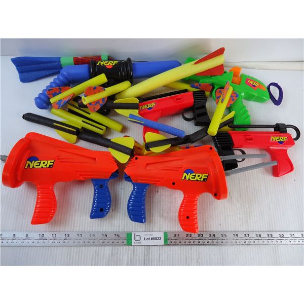 (6) NERF Guns with Foam Missiles