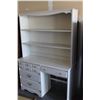 Image 1 : ** 4-Drawer White Cabinet with (2) Bookshelves, 46" x 10" x 68" Tall
