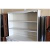 Image 2 : ** 4-Drawer White Cabinet with (2) Bookshelves, 46" x 10" x 68" Tall