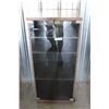 Image 1 : ** Small 4-Tier Cabinet with Glass Doors - 45" Tall