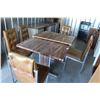 Image 1 : ** Kitchen Table - Closed is Measured 48", Open is Measured 60"; (5) Kitchen Chairs