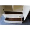 Image 3 : ** White 2-Door 2-Drawer Wardrobe - 36" x 18" x 66" Tall