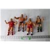 Image 1 : (4) 1980's Rubber Wrestling Figures - Ted Arcidi, Greg Valentine, Cowboy Bob Orton, Nikolai Volkoff