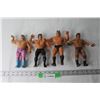 Image 1 : (4) 1980's Rubber Wrestling Figures - Jesse Ventura, Tito Santana, Ricky Steamboat, Greg Valentine