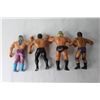 Image 6 : (4) 1980's Rubber Wrestling Figures - Jesse Ventura, Tito Santana, Ricky Steamboat, Greg Valentine