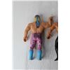Image 7 : (4) 1980's Rubber Wrestling Figures - Jesse Ventura, Tito Santana, Ricky Steamboat, Greg Valentine