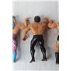 Image 8 : (4) 1980's Rubber Wrestling Figures - Jesse Ventura, Tito Santana, Ricky Steamboat, Greg Valentine