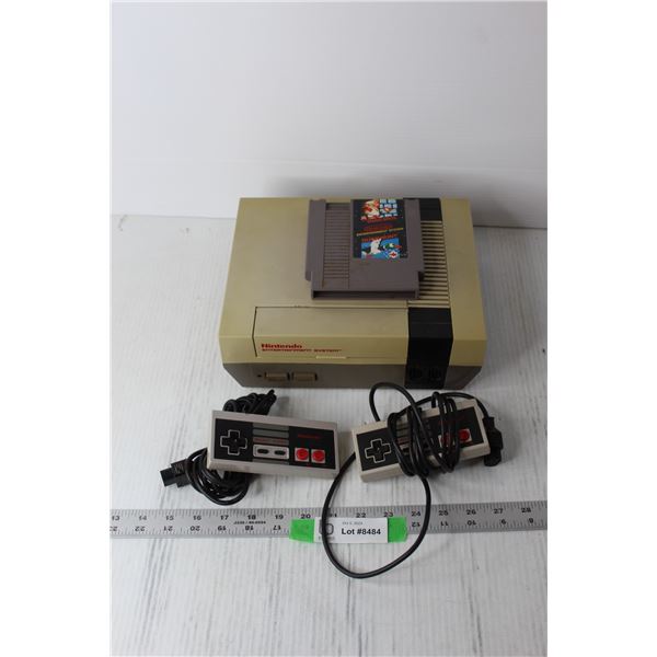 NES Game System with Controllers and Game - Super Mario Bros. and duck Hunt