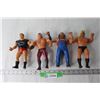 Image 1 : (4) 1980's Rubber Wrestling  Figures - Magnificent Muraco, Brutus the Barber, Hillbilly Jim, Greg Va