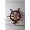 Image 1 : Wooden Ship Wheel (Two Broken Knobs)