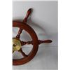 Image 3 : Wooden Ship Wheel (Two Broken Knobs)