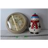 Image 1 : Snowman Wall Clock and Cookie Jar