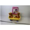 Image 1 : Toy Wagon - (2) ty Bears - Chicken Cup - Hanging Purse Organizer