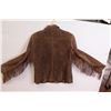 Image 6 : * Nancy Bolen Ladies Leather Jacket w/Fringe & Leather Work