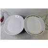 Image 3 : Pyrex Pan w/Lid - 3 Quart Batter Bowl - (2) Corelle Plates - Anchor Baking Dish - Glass Bowl - Glass