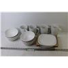 Image 1 : Corning Ware - (4) Bowls - (4) Cups - (4) Plates