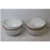 Image 2 : Corning Ware - (4) Bowls - (4) Cups - (4) Plates