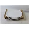 Image 3 : Corning Ware - (4) Bowls - (4) Cups - (4) Plates