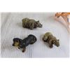 Image 2 : Dachshund Decoration, (2) Rhino Decorations, Lily Decoration, (3) Kerosene Lamp Chimneys