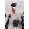 Image 3 : (3) Handmade Utensils, Small Eiffel Tower Decoration, Crystal Bell, Misc.