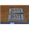Image 1 : ** Pair of 1971 Saskatchewan License Plates