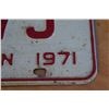 Image 4 : ** Pair of 1971 Saskatchewan License Plates