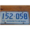 Image 3 : ** Pair of 1976 Saskatchewan License Plates