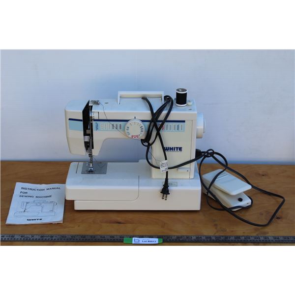 ** White Sewing Machine - Untested