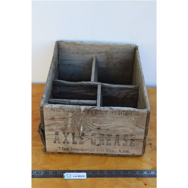 ** Wooden Axle Grease Crate - Imperial Canada, 18" x 13 1/2"