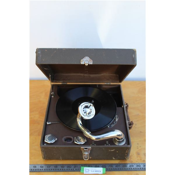 ** Small Suitcase-Style Record Player - Untested