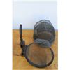 Image 3 : ** Vintage Pop Riveter, (4) Horse Nose Baskets, Kettle
