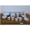 Image 1 : ** 40-Piece Royal Albert Bone China "Dimity Rose" Dish Set