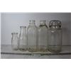 Image 1 : (5) Glass Milk Bottles and Jar