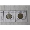Image 2 : (4) Canadian Silver 25 Cent Coins