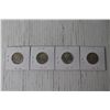 Image 4 : (4) Canadian Silver 25 Cent Coins
