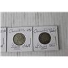 Image 2 : (4) Canadian Silver 25 Cent Coins