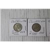 Image 3 : (4) Canadian Silver 25 Cent Coins