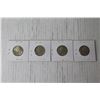 Image 4 : (4) Canadian Silver 25 Cent Coins
