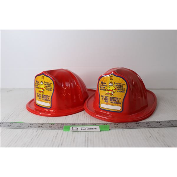 (11) Kids Plastic Fire Helmets